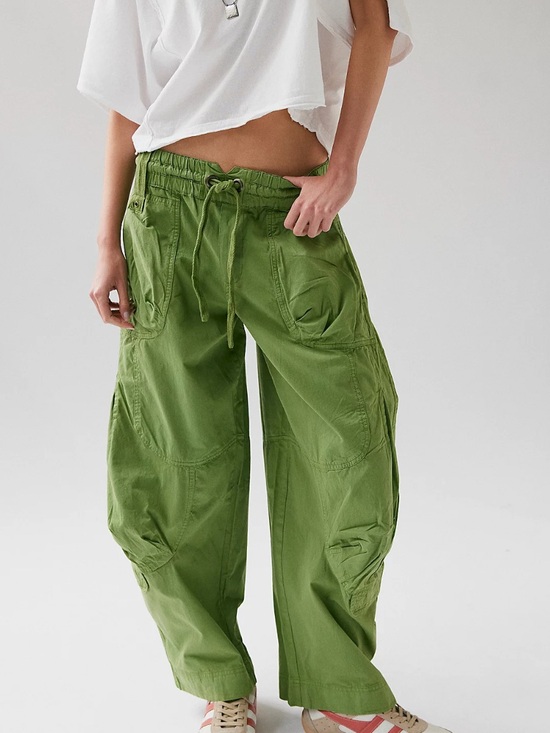 Free People Pants - Free People Onset Pull-On Cargo Pants Green Large